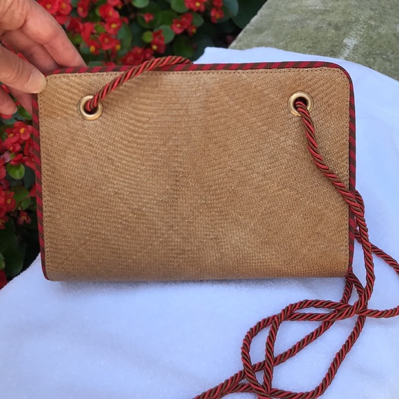 Bottega Veneta Raffia Crossbody Handbag - Picture 7 of 8